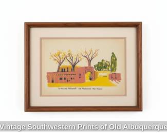 Vintage Southwestern Prints of Old Albuquerque fourth image
