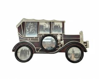 Vintage AutomobileShaped Photo Frame with Multiple Apertures