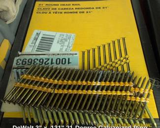 DeWalt x . Degree Galvanized Ring Shank Plastic Collated Framing Nails per Box