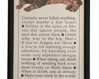 All I Need to Know About Life I Learned From My Cat Framed Print