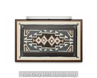 Two Grey Hills Navajo Rug