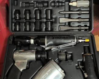 Husky or Drive Air Impact Wrench, or Ratchet, Air Hammer, and Die Grinder Kit
