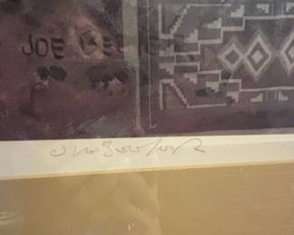 Joe Beeler Signed Limited Edition Western Print The Signal second image