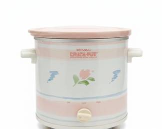 Rival CrockPot Stoneware Slow Cooker Model or Floral