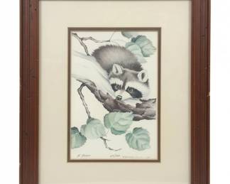N. Pallan N. ShumakerPallan Raccoon Limited Edition Print