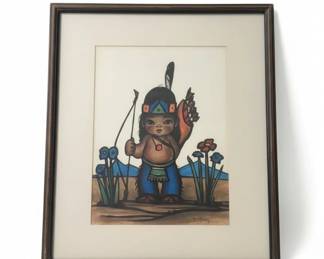 Gerda Christoffersen Native American Child Print