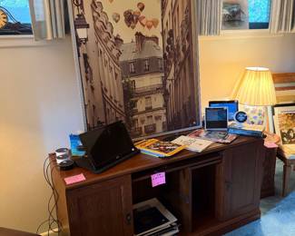 Office Credenza, Large print of Hot Air Balloons