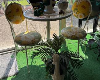 Bistro table and chairs
