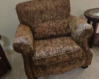 Bassett Furniture Traditional Paisley Armchair