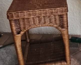 Rattan Side Table