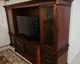 Traditional Style Entertainment Wall Unit second image