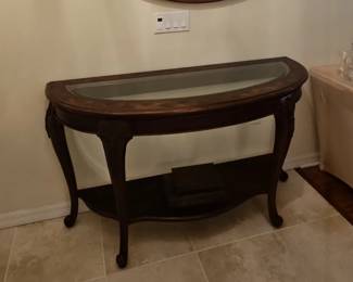 Traditional Demilune Console Table