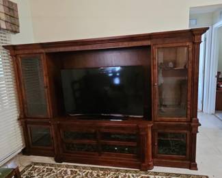 Traditional Style Entertainment Wall Unit