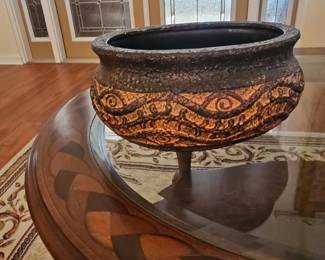 Decorative Textured Ceramic Bowl