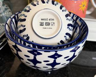 West Elm sauce bowls