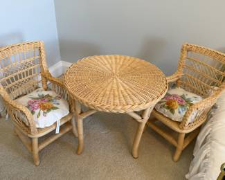 American Girl Doll wicker set