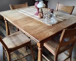 Oak table and chairs