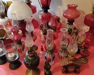 Loads of red oil lamps