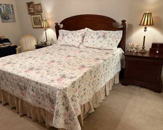 King Size Bed and Two Matching Bedside Tables