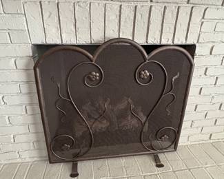 Letitia Fire Screen antique bronze by Ironwsre Intl $2400