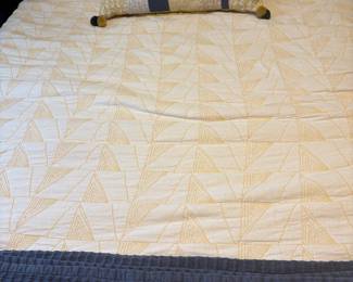 Organic Cotton Textural Linework Quilt Cover & Pillowcases West Elm $65