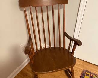 Vintage wood rocker $68