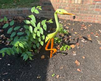 Unique Handmade metal bird $45