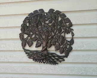 Tree of Life metal wall art approx 20” $55