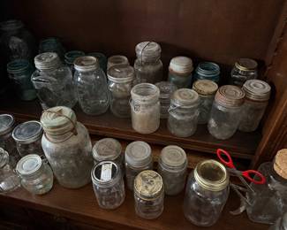 Antique canning jars