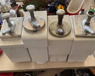 Vintage porcelain Soda fountain syrup dispenser