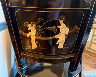 Back of Ornate Barstools