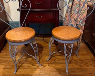 Wrought Iron Children’s Chairs