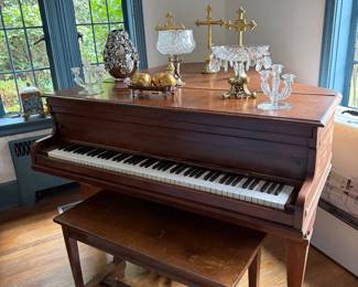 Fischer Baby Grand and Hollywood Regency Decor