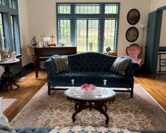Victorian Marble Top Table and Victorian Furniture