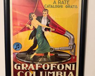 "Grafofoni Columbia" Framed Print