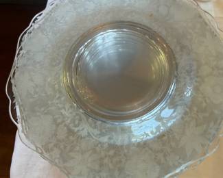 Cambridge Etched Glass Plates