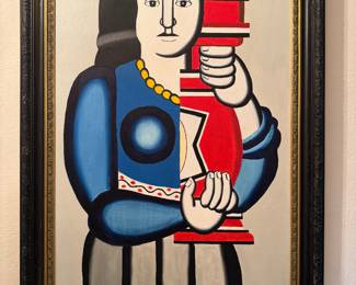 Woman Holding a Vase Fernand Léger