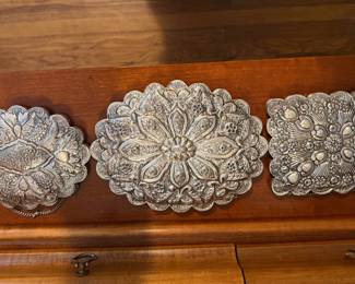Turkish Wedding Mirrors .900 Sterling