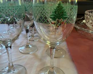 Mikasa Christmas Wine Glasses