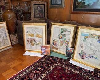 Alvar originals, The Four Seasons signed Spanish artist