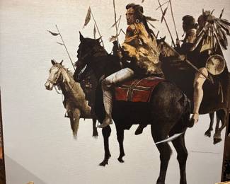 Very large signed oil on canvas