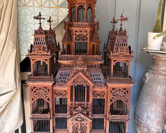 Very large wood birdcage