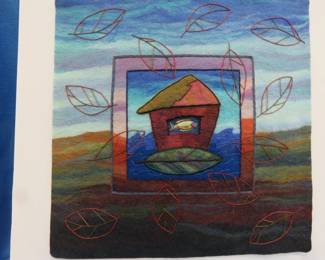 Lot 275. 24" x 23" Felt art