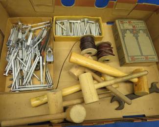 Lot 277. Leather working tools and more