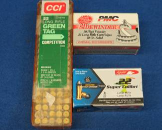 Lot 133. 200 mixed 22LR rounds