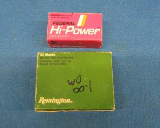 Lot 267. 50 Federal 22LR and approx. 50 Remington 22 short blanks