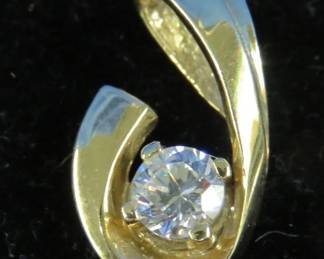 Lot 248. Marked CZ pendant