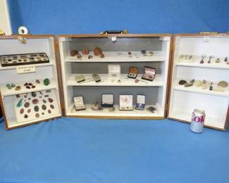 Lot 17. Fantastic rock, gem, and mineral collection in a custom case.