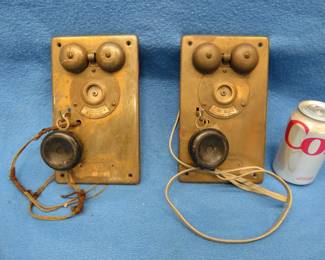 Lot 250. Brass front plates from a Western Electric intercom system
