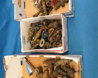 Lot 262. 42 lbs. of scrap plumbing fittings. Mostly brass and copper.